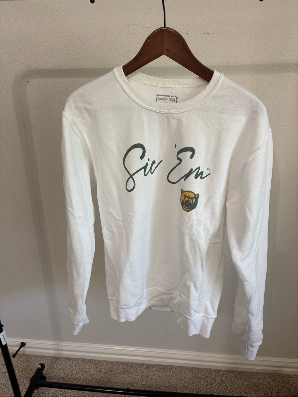 Gameday Couture Baylor Bears Sic ‘Em Crewneck Size S